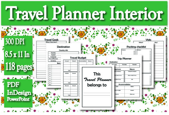 Download KDP Travel Planner Interior - Plan Collection