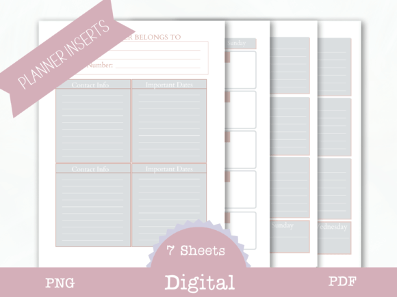 Download Undated Planner Inserts - Plan Collection