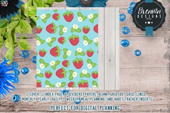 Download Strawberry Fields File Folder Planner - Plan Collection