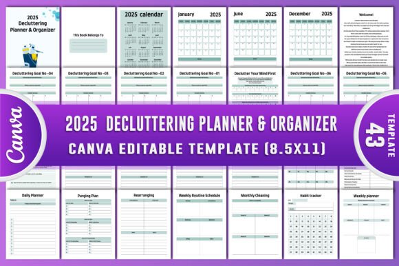Download 2025 Decluttering Planner &amp; Organizer - Plan Collection