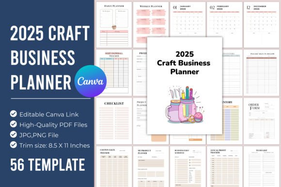 Download 2025 Craft Business Planner Canva - Plan Collection