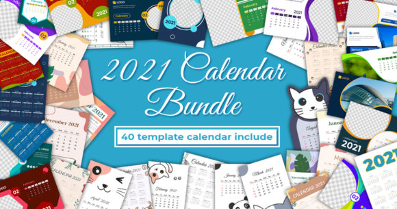 Download 2021 Calendar Template Bundle - 2021 Collection