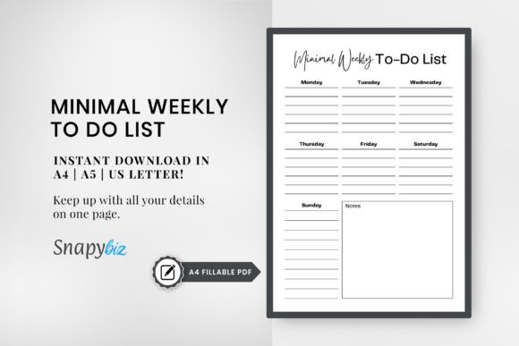 Download Weekly to Do List Printable Planner Pdf - Plan Collection