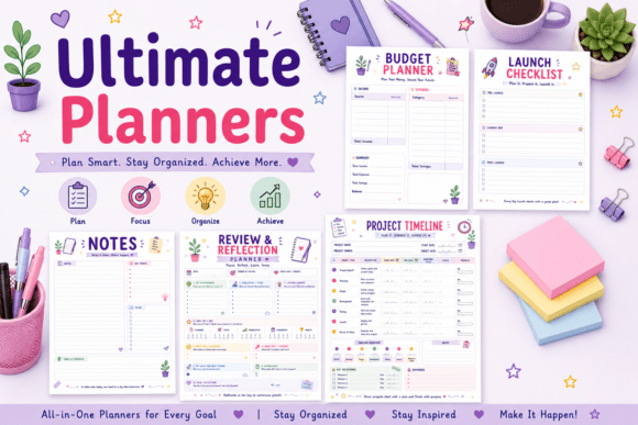 Download Ultimate Planners Bundle PDF - Plan Collection