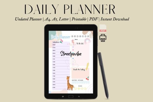 Download Nursery Pastel Cute Simple Daily Planner - Plan Collection