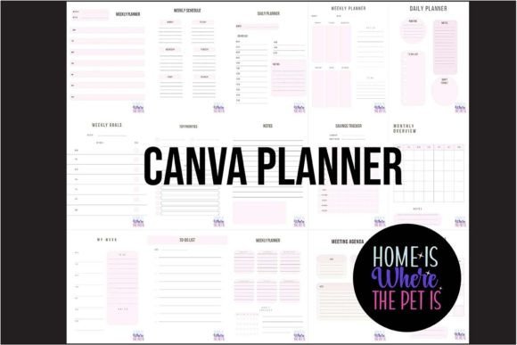 Download Animal Lover Canva Planner Template - Canva planner template Collection