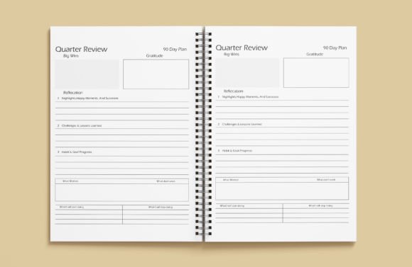 Download Daily Quarter Review Planer Kdp Interior - Plan Collection
