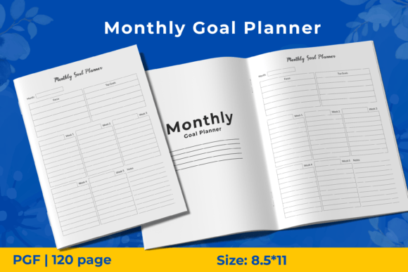 Download Monthly Goal Planner KDP Interiors - Plan Collection