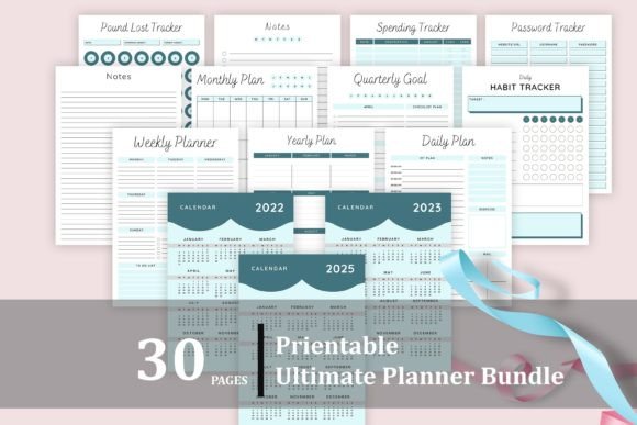 Download Printable Ultimate Planner Bundle Vol.07 - Plan Collection