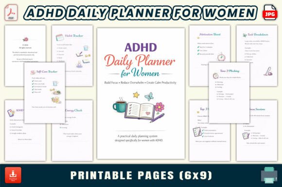 Download ADHD Daily Planner for Women - Plan Collection