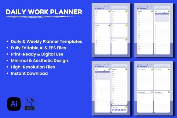 Download Editable Daily Planner Template - Plan Collection