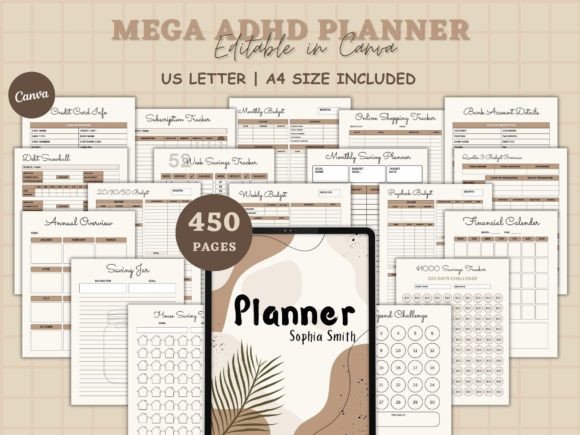 Download ADHD Planner for Work, ADHD Journal Plan - Plan Collection