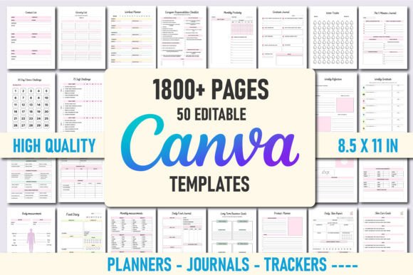 Download 50 Editable Canva Planners Template - Plan Collection