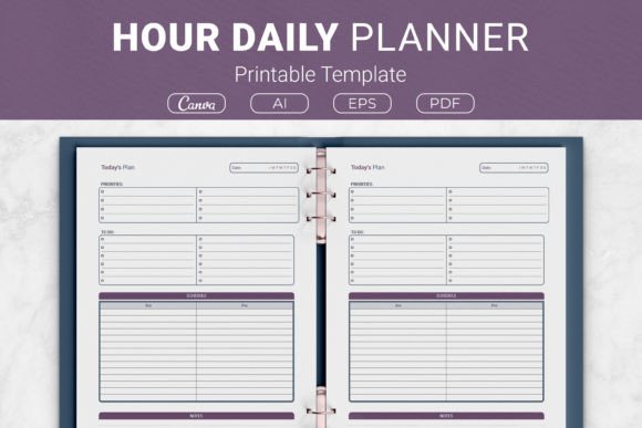 Download 24 Hour Daily Planner Printable Template - Plan Collection
