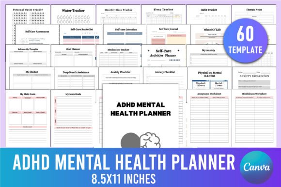 Download Editable ADHD Mental Health Planner - Plan Collection
