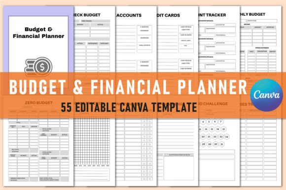 Download Budget &amp; Financial Planner for Canva - Plan Collection