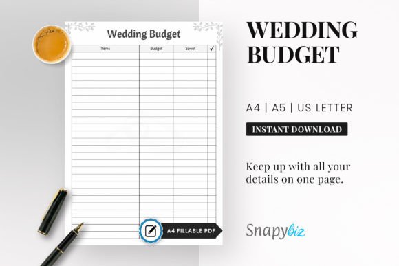 Download Wedding Budget Planner PDF - Plan Collection