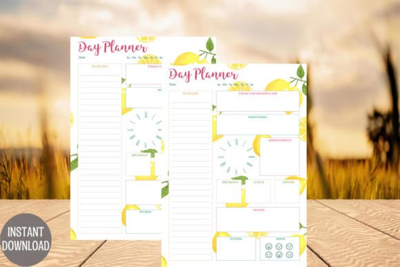 Download Yellow Lemon Day Planner - Plan Collection