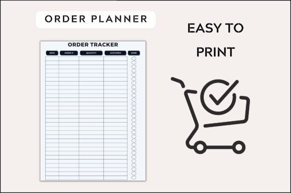 Download Printable Order Tracker Planner - Plan Collection