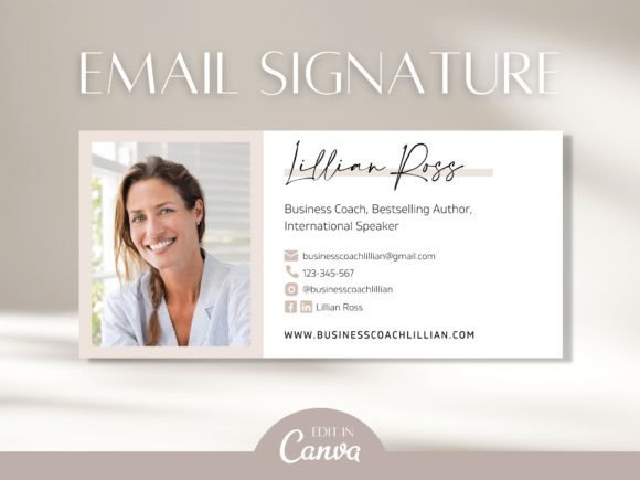 Download Custom Business Email Signature Template - Nature Collection