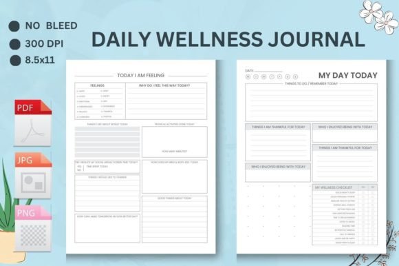 Download Daily Wellness Planner Interior - Plan Collection
