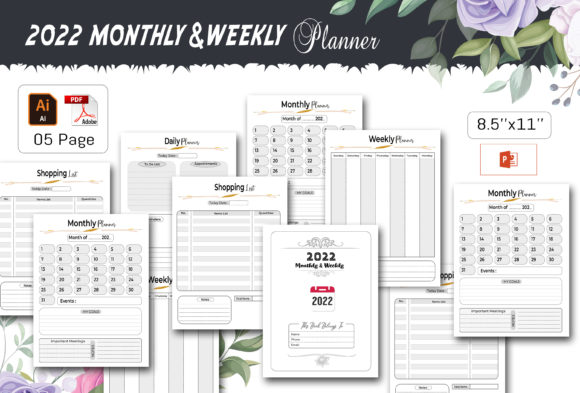Download 2022 Planner Monthly &amp; Weekly - Plan Collection