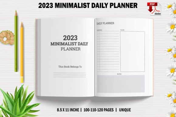 Download 2023 Minimalist Daily Planner for KDP - Plan Collection