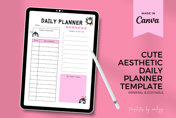Download Cute Aesthetic Daily Planner Template - Plan Collection