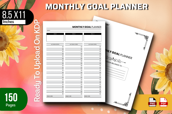 Download Monthly Goal Planner for KDP - Plan Collection