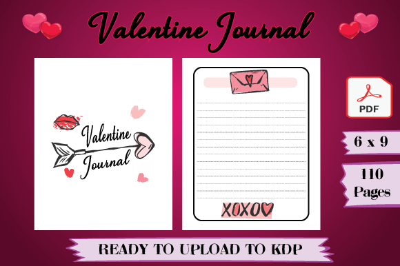 Download Valentine's Day Journal 2021 for KDP - 2021 Collection