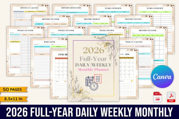 Download 2026 Full-Year Daily/Weekly/Monthly Plan - Plan Collection