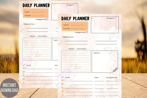 Download Leaves Daily Planner Download Printable - Plan Collection