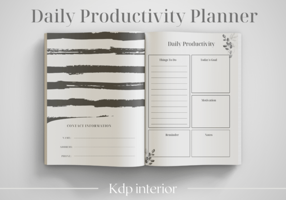 Download Daily Productivity Planner /KDP Interior - Plan Collection
