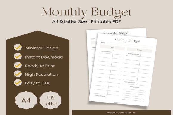 Download Monthly Budget Planner Printable - Plan Collection