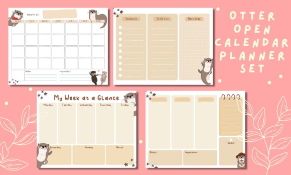 Download Otter Undated Monthly &amp; Weekly Planner - Plan Collection