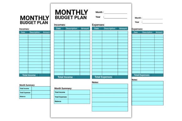 Download Monthly Budget Planner Template - Plan Collection