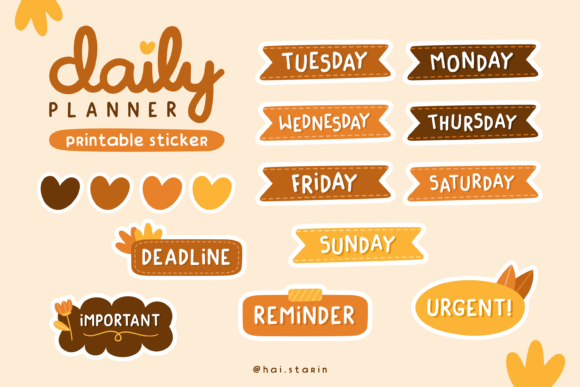 Download Daily Planner Printable Sticker Sheet - Plan Collection