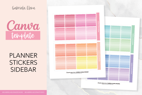 Download Canva Editable Planner Stickers Sidebar - Plan Collection