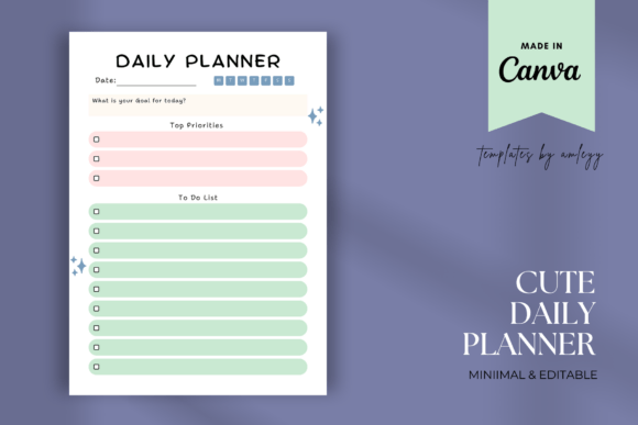 Download Cute Daily Planner Template Printable - Plan Collection
