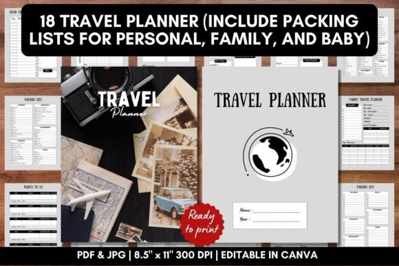 Download Travel Planner Template Bundle - 6 - Plan Collection