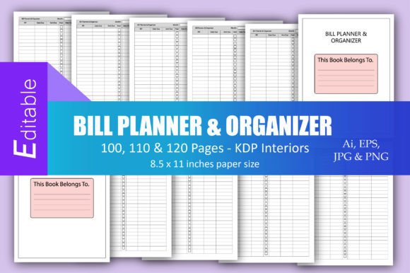 Download Bill Planner &amp; Organizer - KDP Interiors - Plan Collection