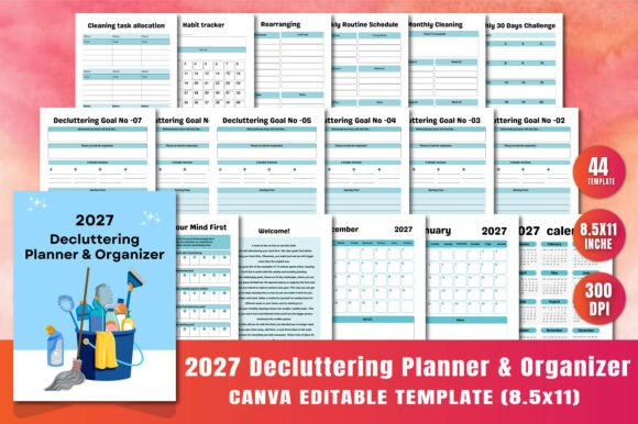 Download Decluttering Planner &amp; Organizer 2027 - Plan Collection