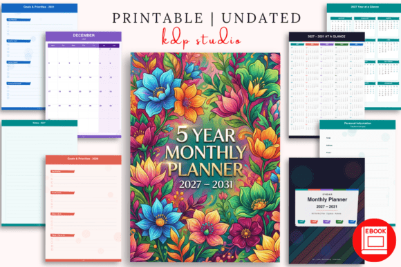Download 5 Year Monthly Planner 2027-2031 - Plan Collection
