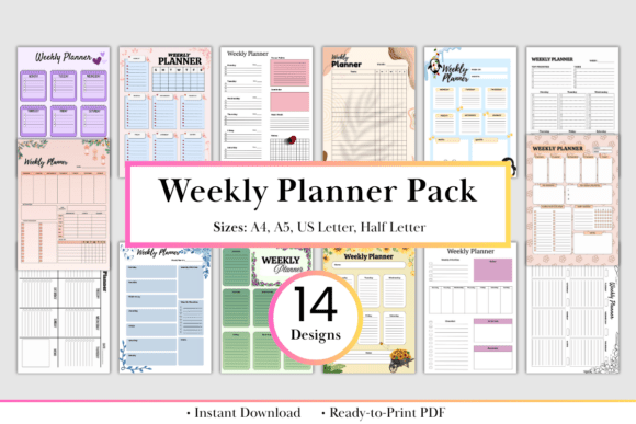 Download Ultimate Weekly Planner Bundle - Plan Collection
