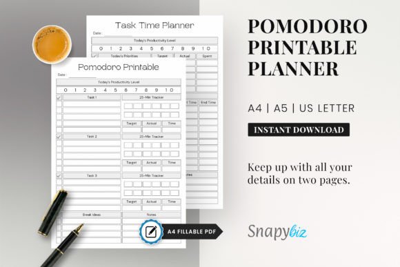 Download Printable Pomodoro Planner - Plan Collection