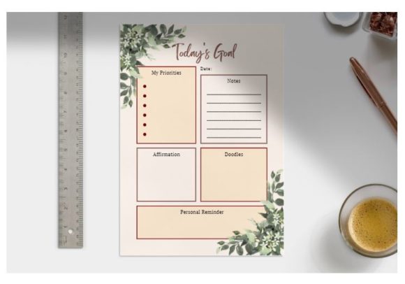 Download Minimalist Daily Planner, Todays Goal - Plan Collection