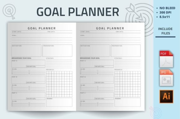 Download Goal Planner Kdp Interior - Plan Collection