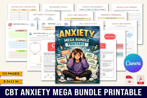 Download CBT Anxiety Mega Bundle Printable Plan - Plan Collection