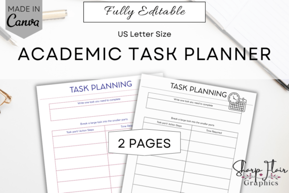 Download Academic Task Planner | Canva Template - Plan Collection