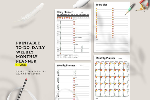 Download Daily Weekly Monthly Printable Planner - Plan Collection